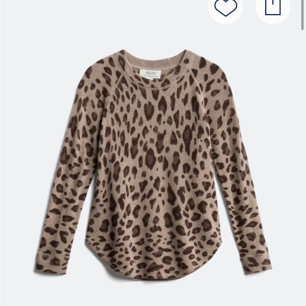 Ply Cashmere Leopard Print Sweater - great condition size small
